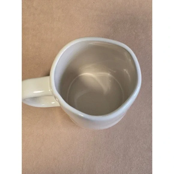 Rae Dunn Tis The Season Christmas Mug Cream Green Artisan Collection Magenta - Picture 4 of 7